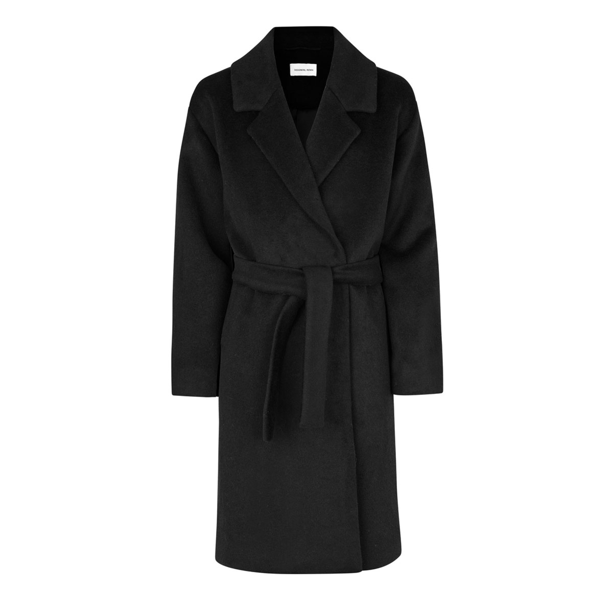 Designers Remix Belt Coat Alaska 18601 Black